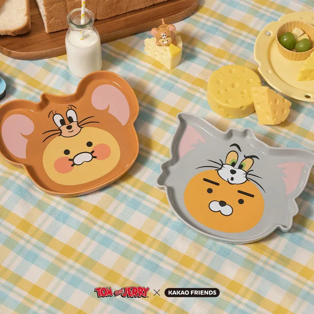 (Tom and Jerry x Kakao Friends)Ryan & Choonsik Plate