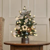 Green Mini Tree Winter Gray Cherry Bulb Ornament Full Set 45cm