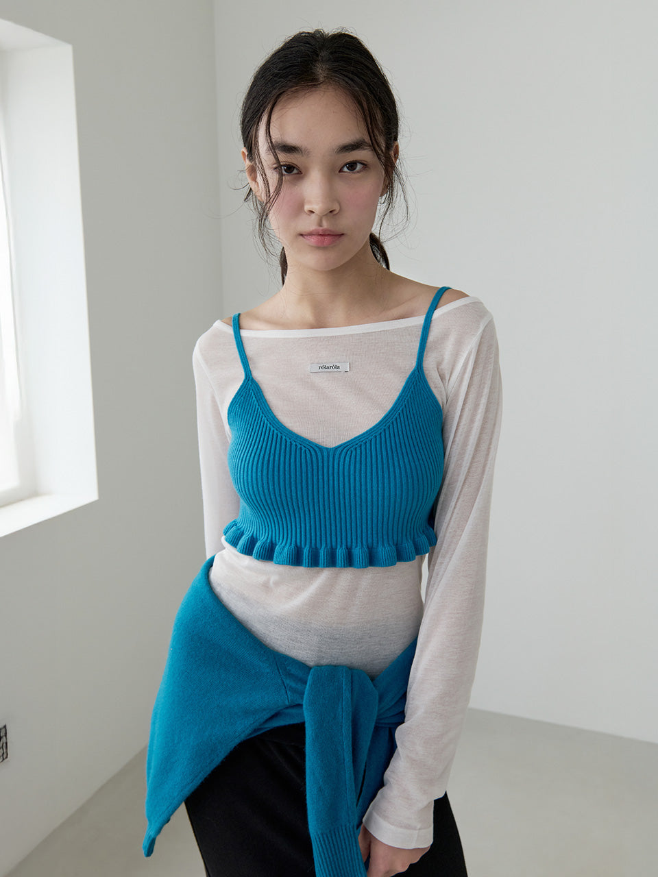 FRILL KNIT BUSTIER