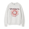 WOMEN'S BIG FLORY GRAPHIC OVERFIT CREWNECK