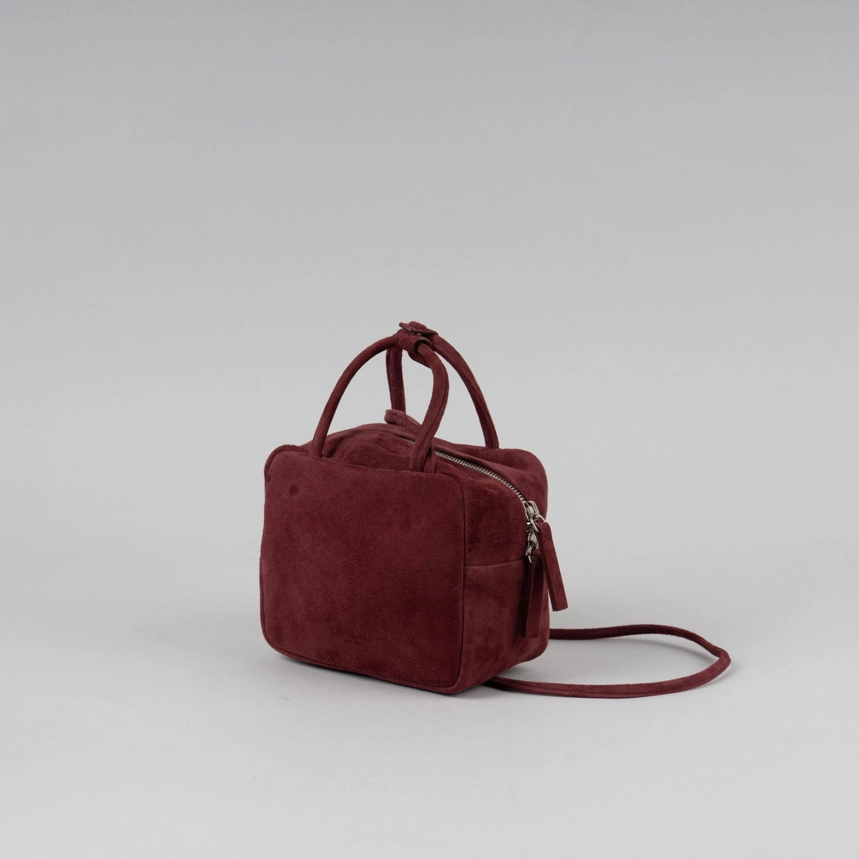 ♥︎bucks&leather♥︎25FW 真皮方形簡約保齡球包(Mini - Suede)