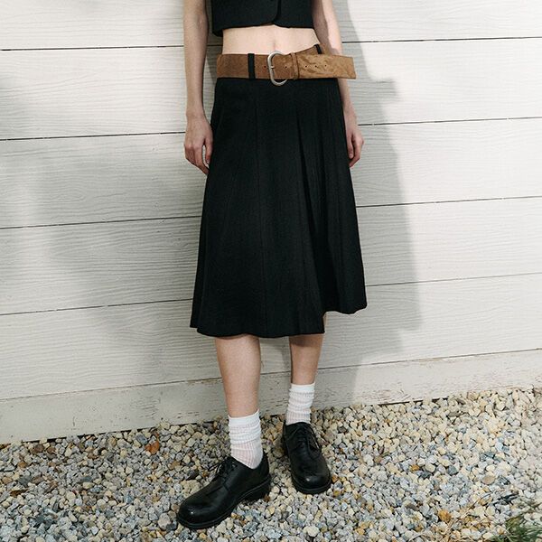 MIDI FLARE SKIRT