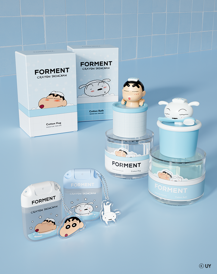 FORMENT SIGNATURE PERFUME COTTON HUG & BATH CRAYON SHIN-CHAN & SHIRO EDITION 蠟筆小新及小白版香水套裝
