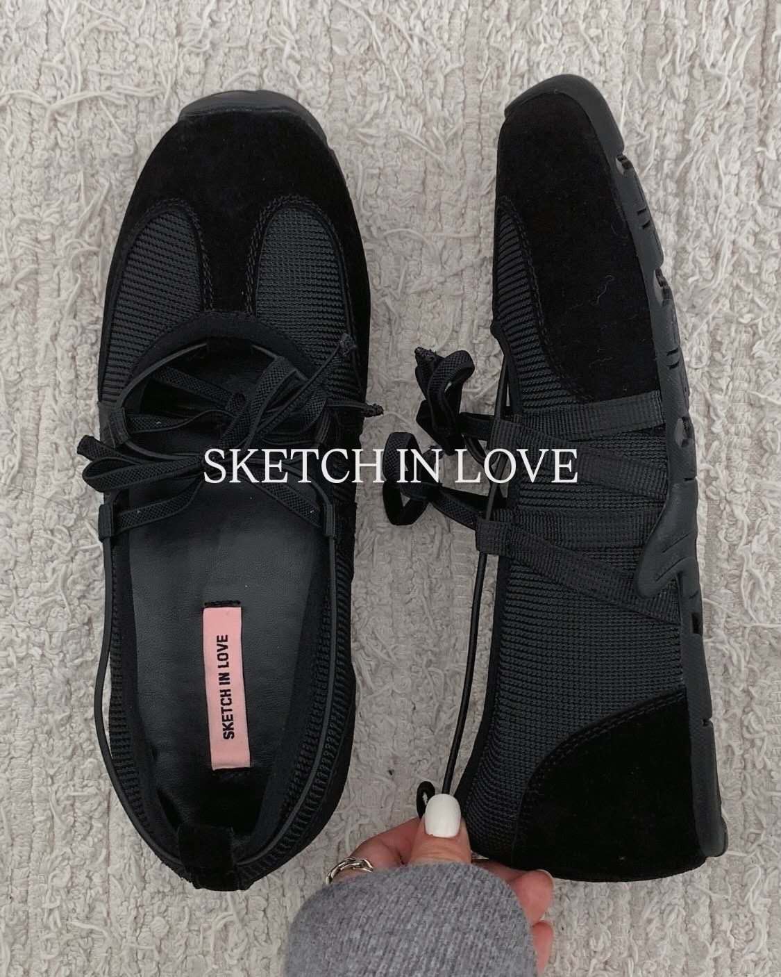 🇰🇷Sketch in love - Ribbon Mood Sneakers
