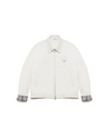 Check Trimming Jacket [WHITE]