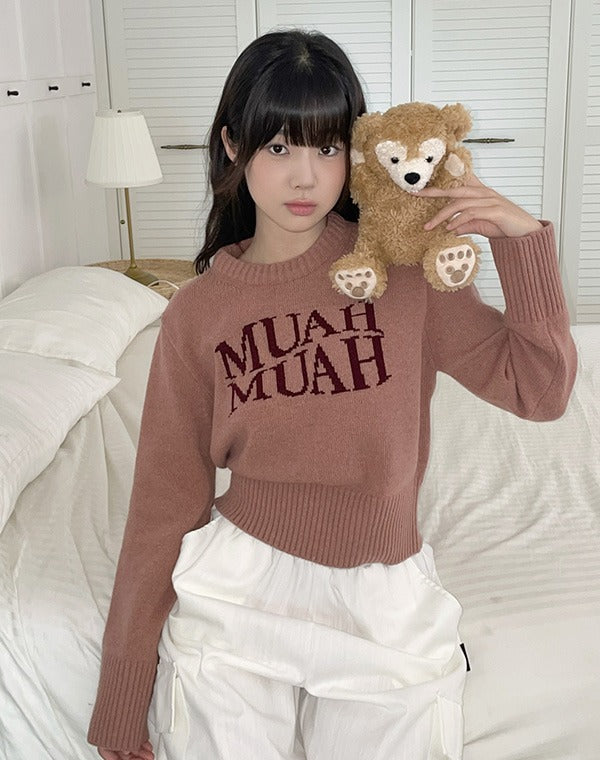 Lamb wool jacquard round knit