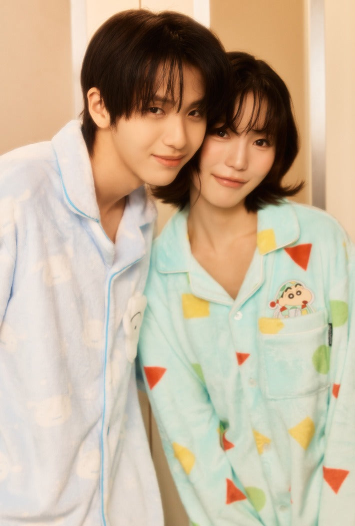 [Crayon Shinchan 2025] Can't stop Changgu sleep pajama 長袖珊瑚毛毛睡衣套裝