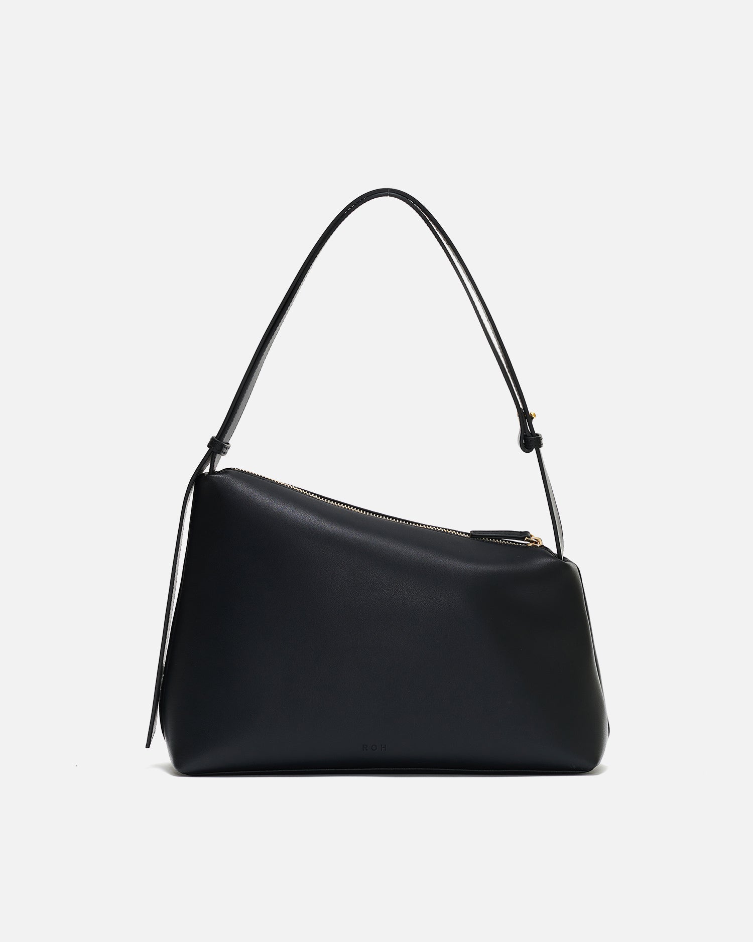 Rowie Leather Shoulder Bag - Black