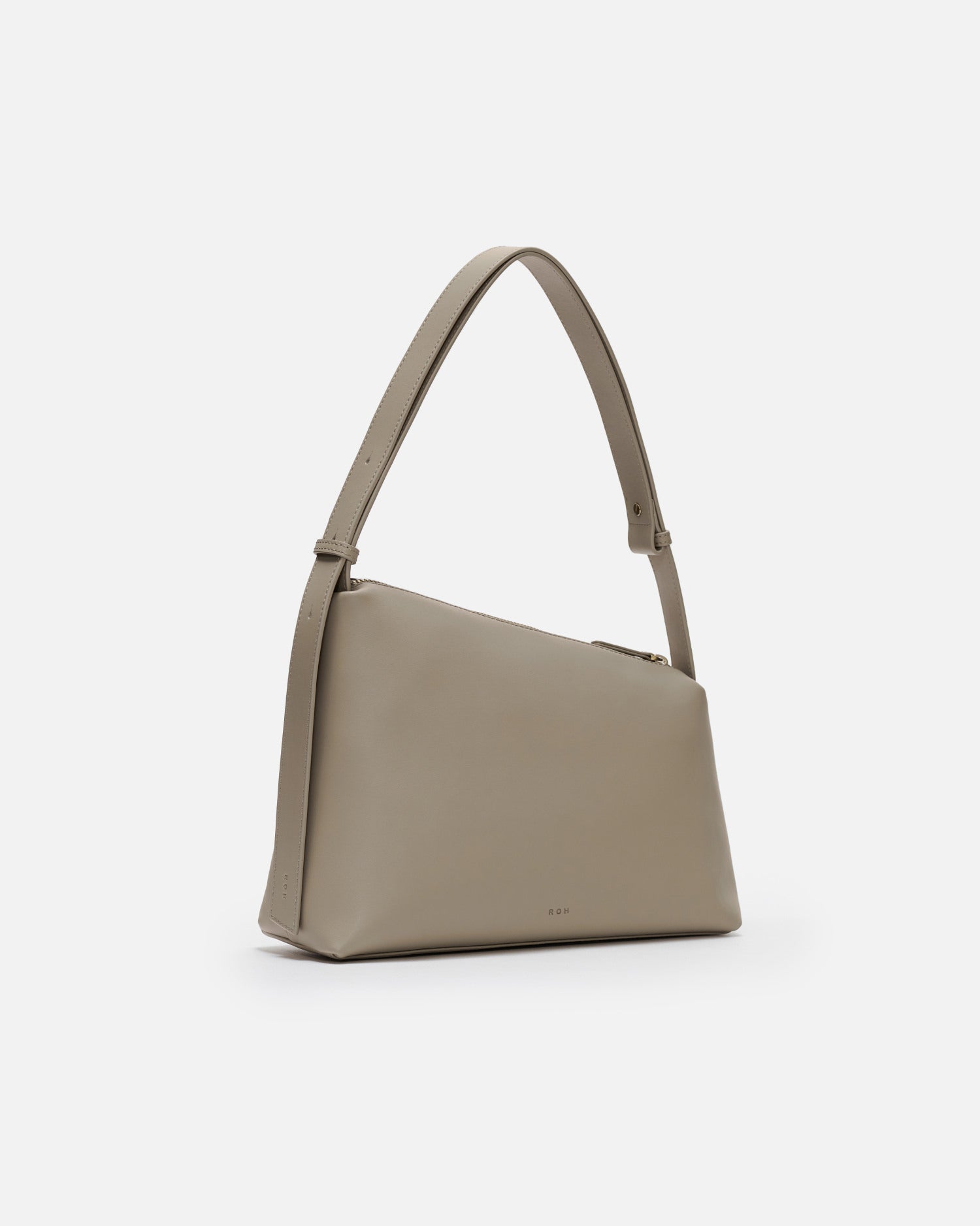 Rowie Leather Shoulder Bag - Beige