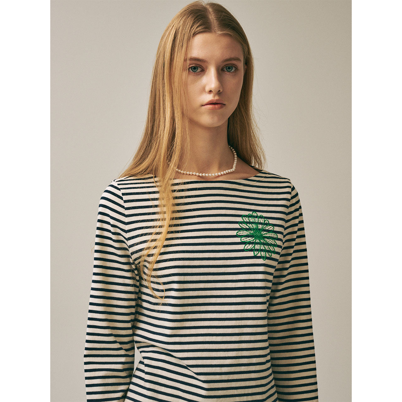 SLIM TSHIRT 3/4 SLEEVE STRIPE