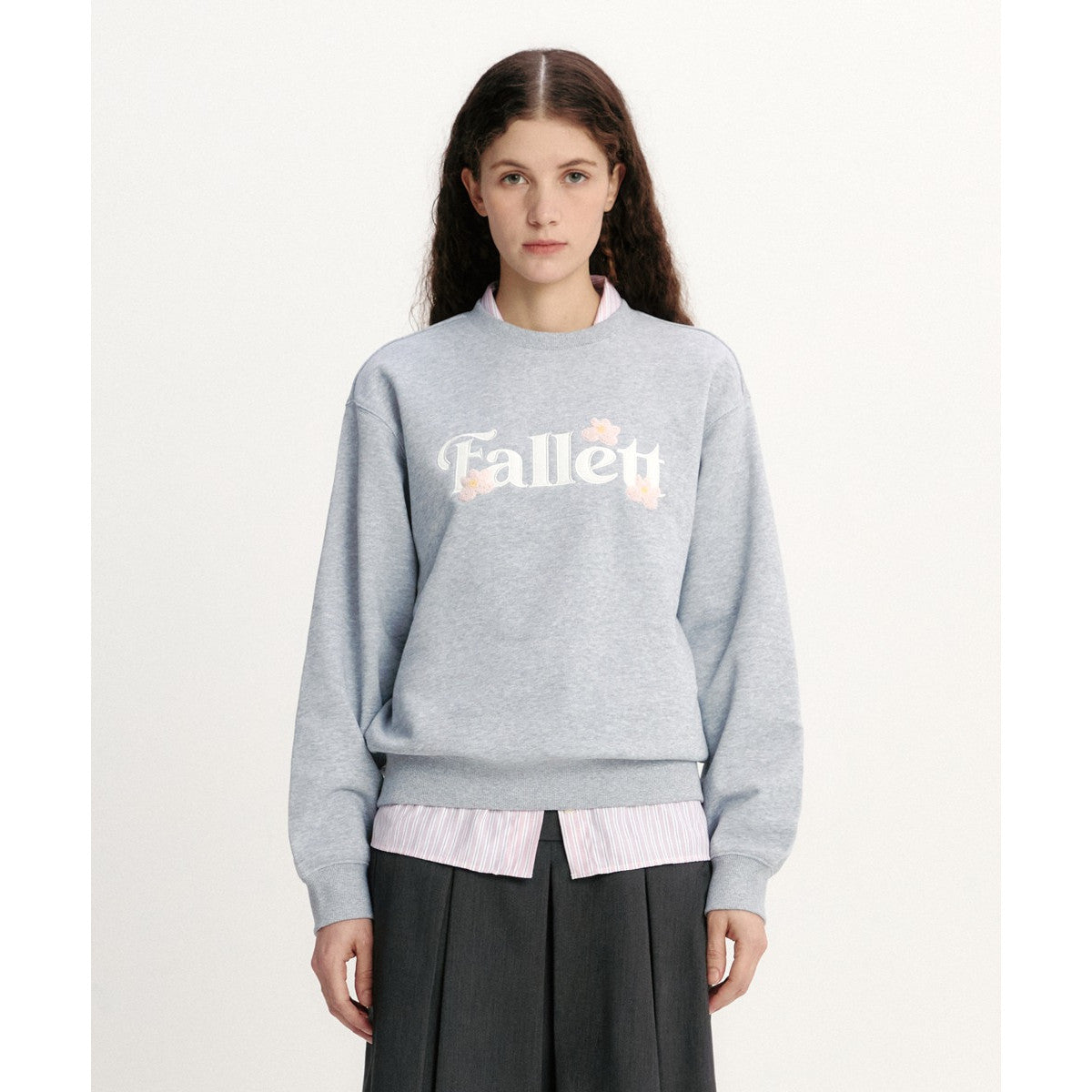 Mini Buckle Flower Sweatshirt