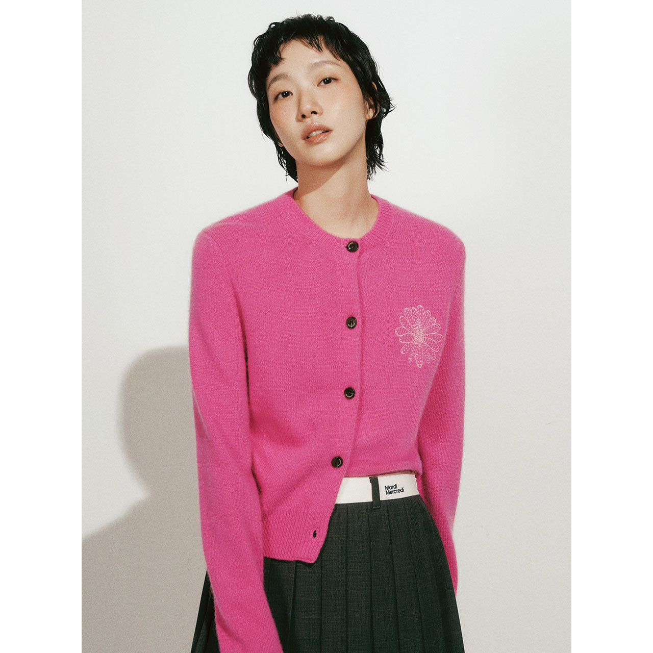 [2025] RACCOON BLENDED CARDIGAN ROUND NECK