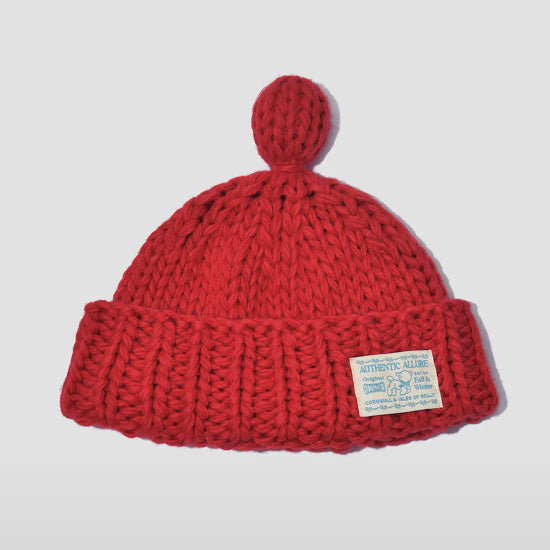 HAND KNIT BUBBLE BEANIE