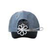 CORDUROY FLOWER KNOT CAP