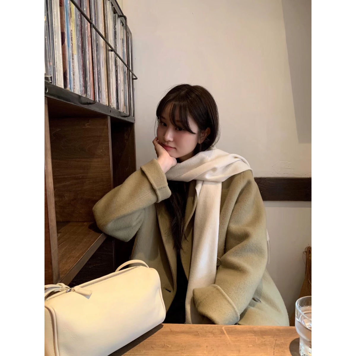 [OUNCE] Bruni Double Half Handmade Coat 高質羊毛料雙排扣外套