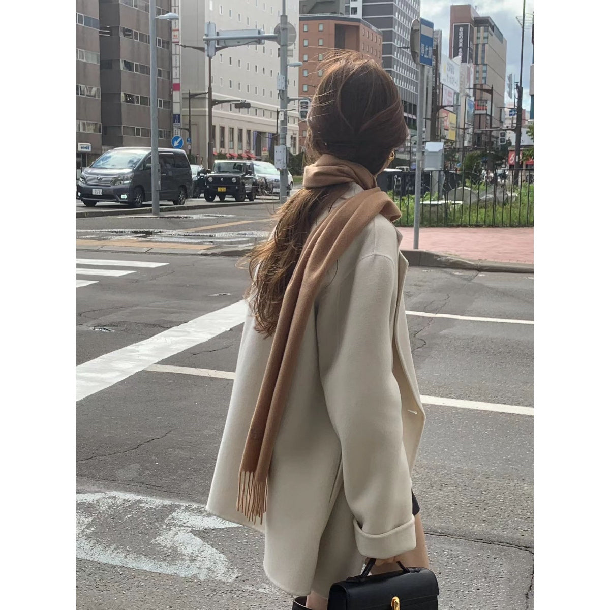 [OUNCE] Bruni Double Half Handmade Coat 高質羊毛料雙排扣外套