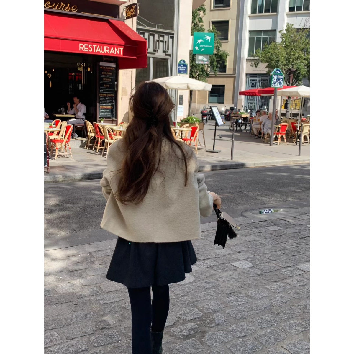 [OUNCE] Baby Alpaca Mokara Short Coat 高級感輕奢氣質短款BABY羊駝毛外套