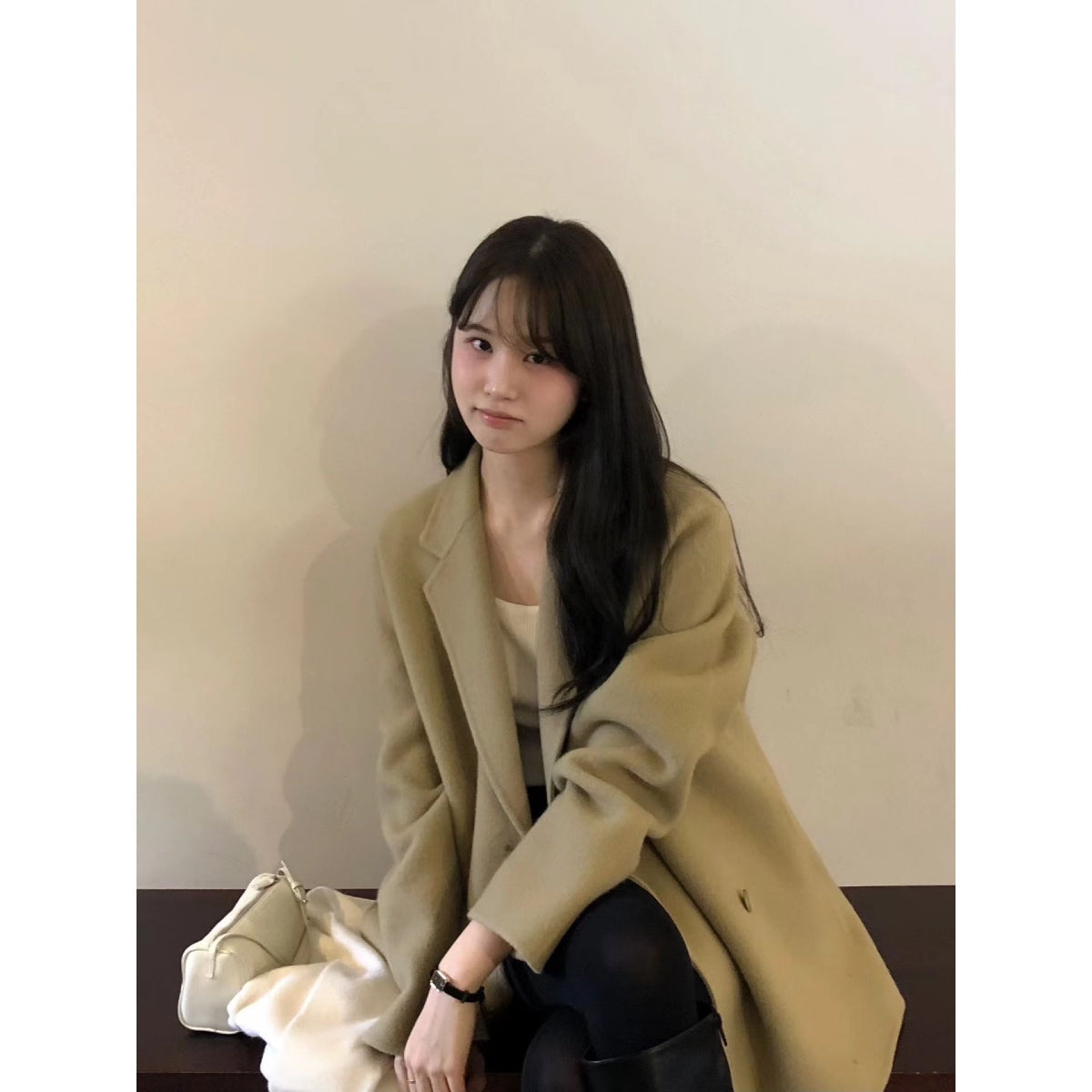 [OUNCE] Bruni Double Half Handmade Coat 高質羊毛料雙排扣外套