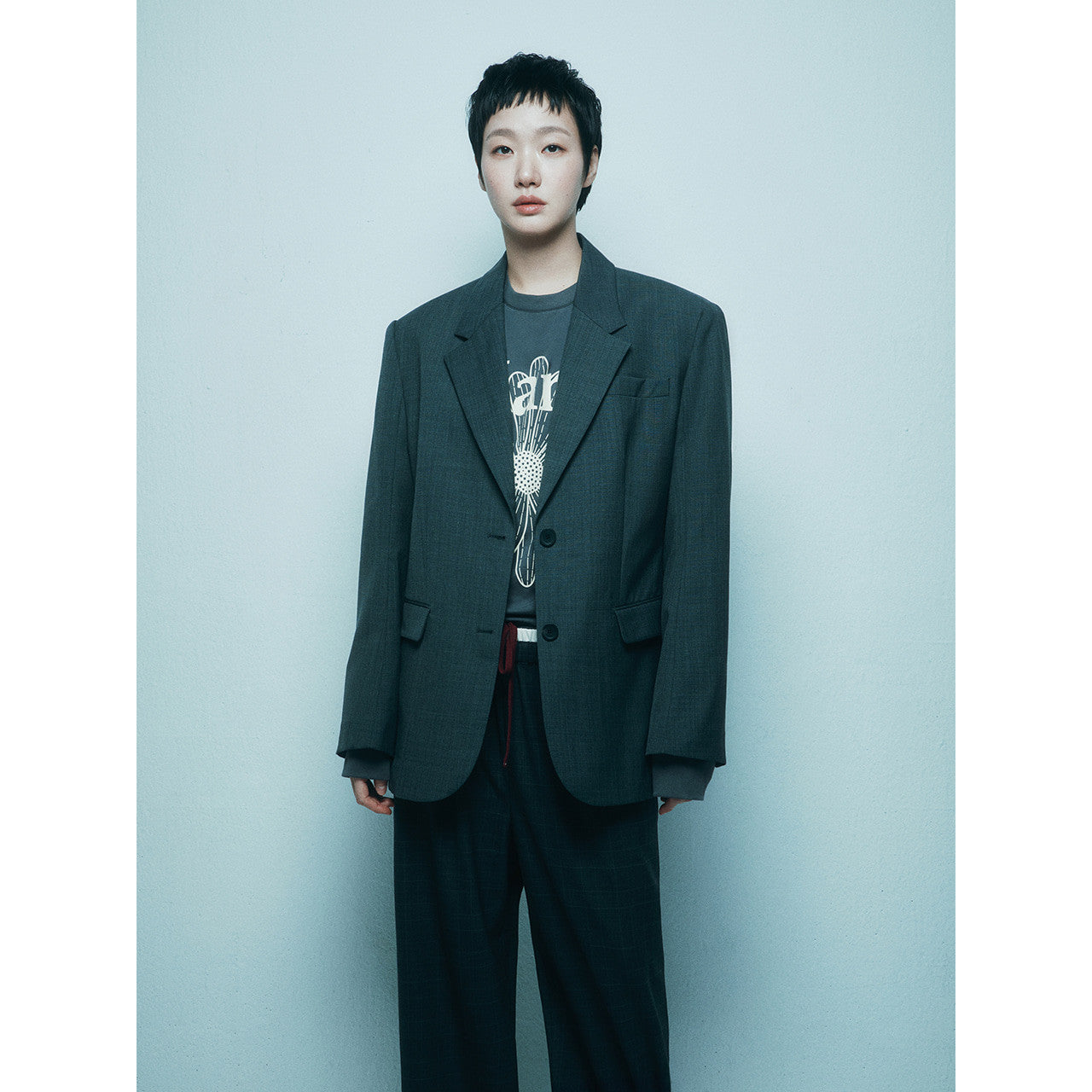 WOOL OVERSIZED SINGLE JACKET