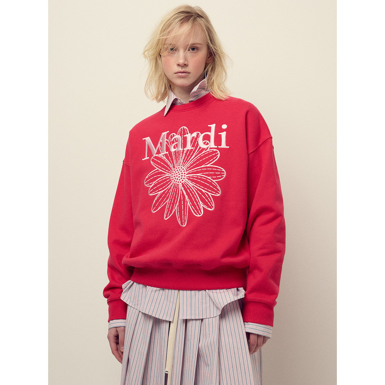 SWEATSHIRT FLOWERMARDI NEEDLEWORK