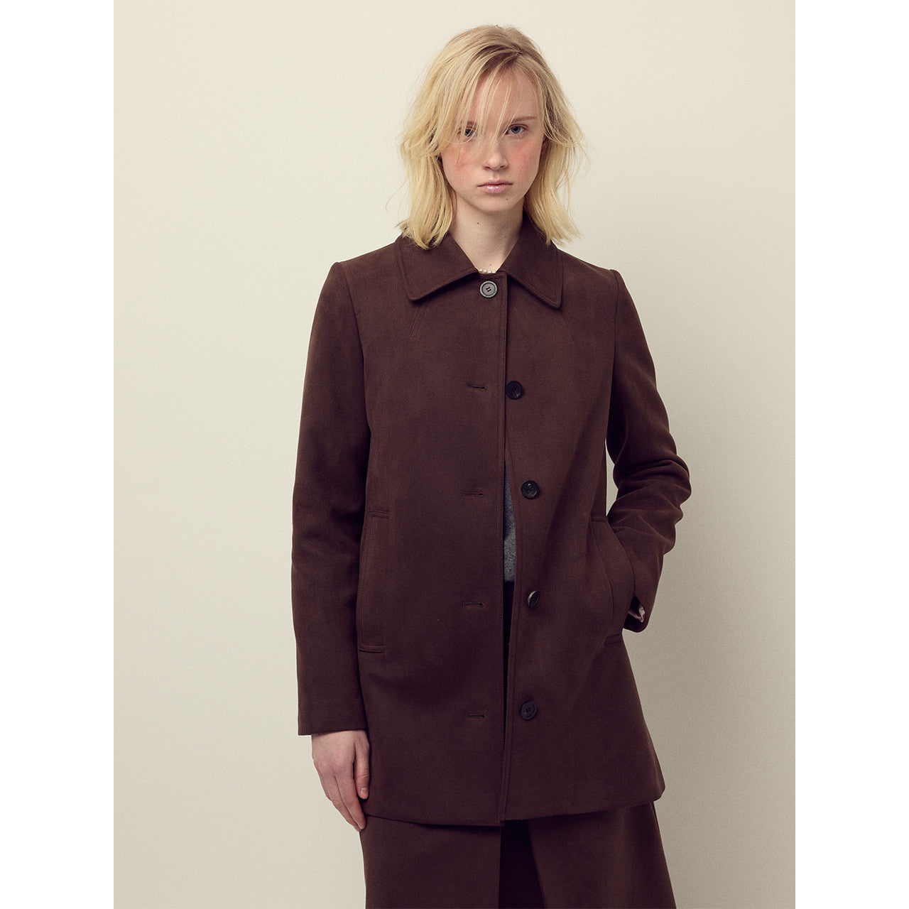 SUEDE A LINE JACKET