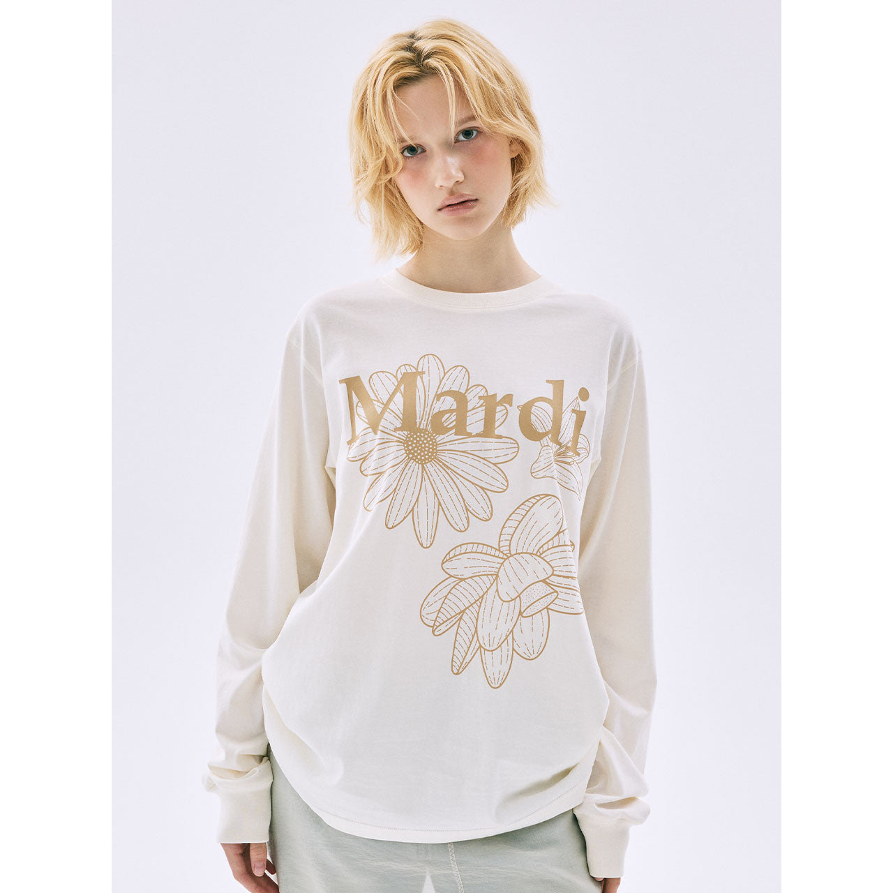TSHIRT LONG SLEEVE TRIPLE FLOWER