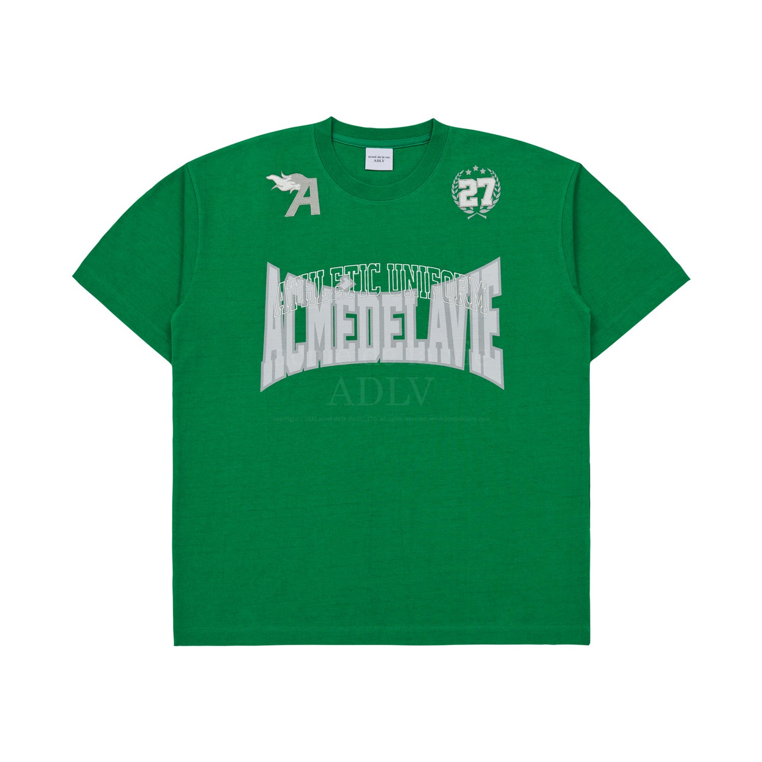 [Acmé de la Vie] ADLV X LISA SPORTY UNIFORM SHORT SLEEVE T-SHIRT - GREEN