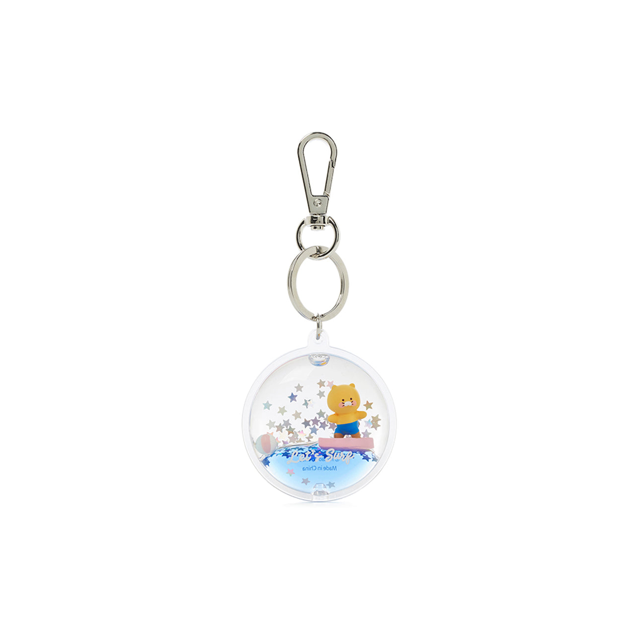 Let's Surf Waterball Keyring