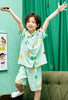 (蠟筆小新) Kids Short Sleeve pyjamas - Mint