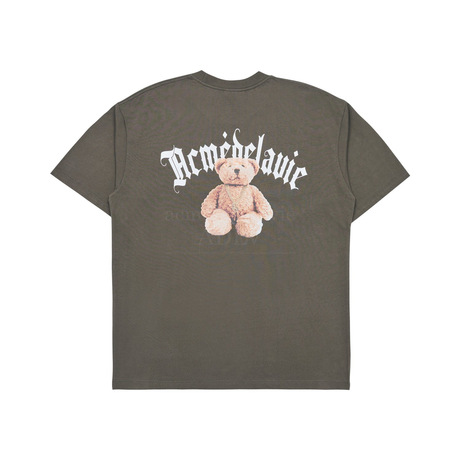 [Acmé de la Vie] ADLV X LISA GOLD CHAIN BEAR DOLL SHORT SLEEVE T-SHIRT - COCOA