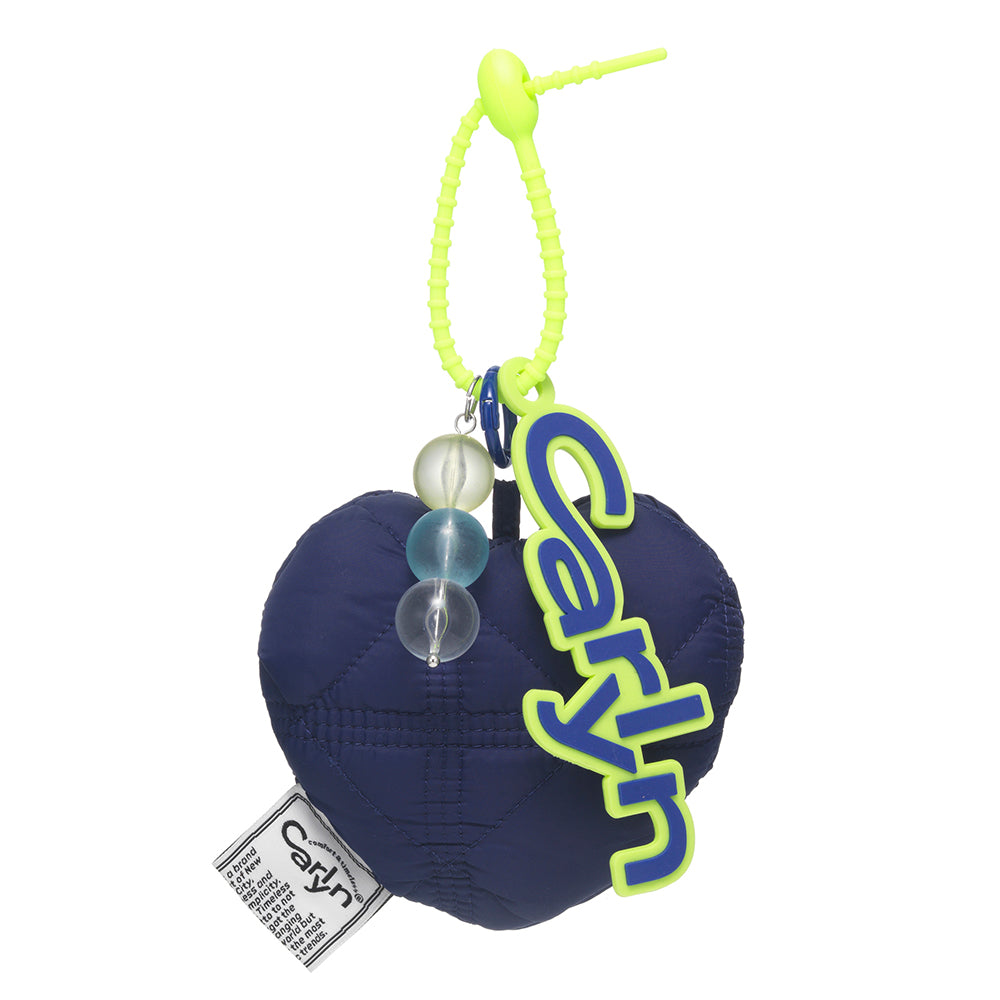 Carlyn Cotton Heart Bag Charm