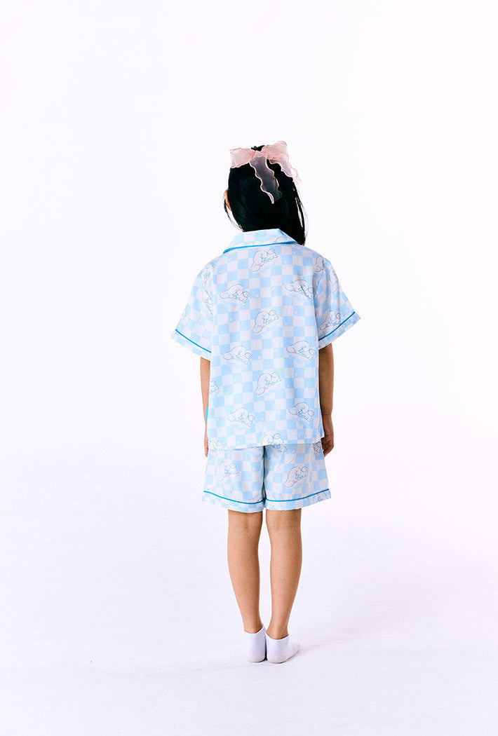 (Sanrio Characters) Kids Short Sleeve Pyjamas - Light Blue