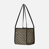 Rattan Shoulder Tote Black