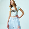 Cropped Tshirt Ddanji - Light Beige