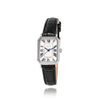 Awesome Square Classic Signature Crown Black Leather Watch