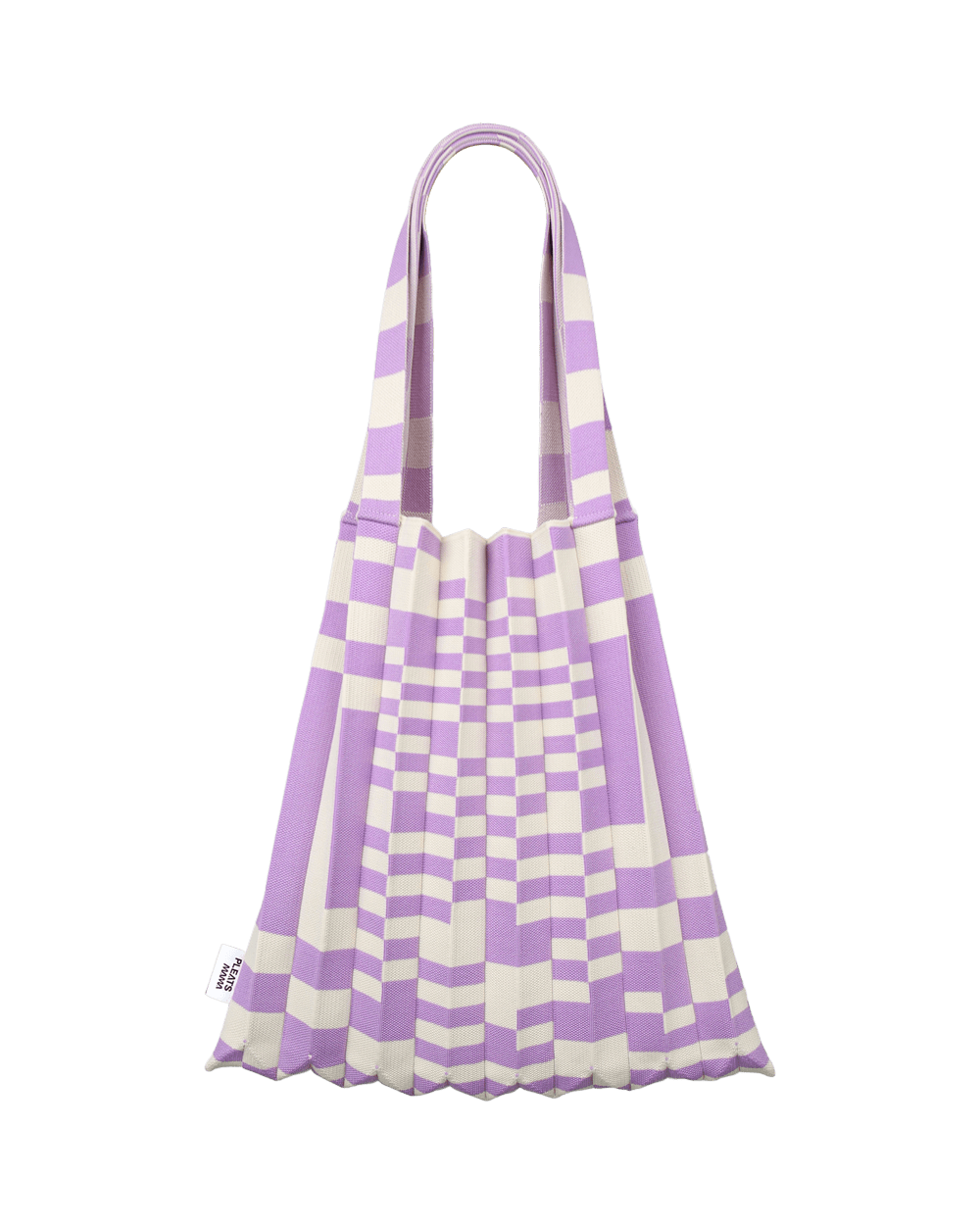 Shoulder Bag - Grid Purple