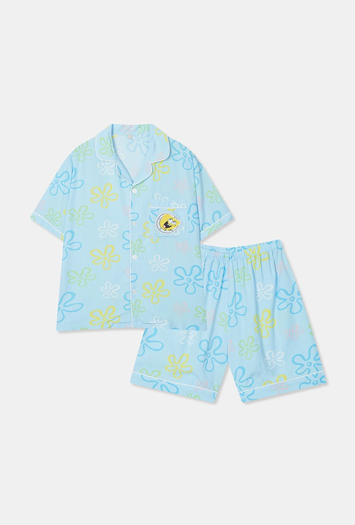 (SpongeBob) Let's go, sneak into Bikini City Pyjamas - LIGHT BLUE