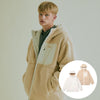 Reversible Hood Warm Up 羊羔毛雙面外套 - Light Beige
