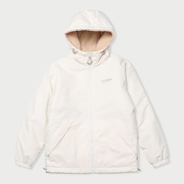 Reversible Hood Warm Up 羊羔毛雙面外套 - Light Beige