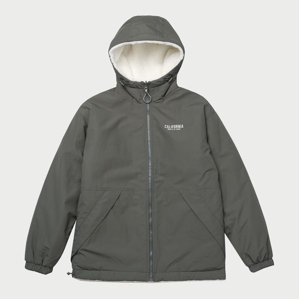 Reversible Hood Warm Up 羊羔毛雙面外套 - Khaki
