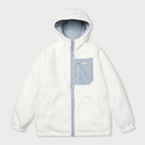 Reversible Hood Warm Up 羊羔毛雙面外套 - Light Blue