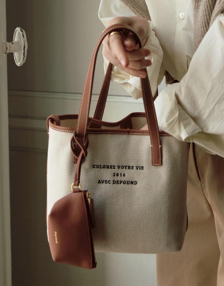 Dear Tote Bag - Beige Twill (M)