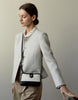 Town Mini Cross Bag - Herringbone Ivory