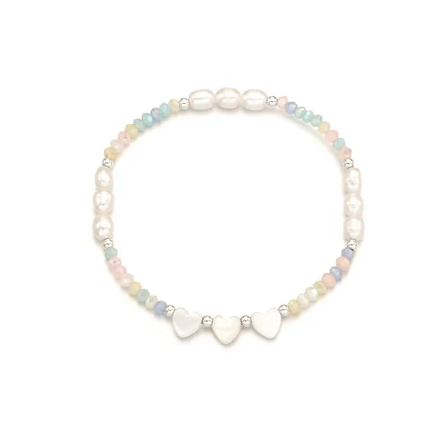 Joy Heart Pearl Bracelet