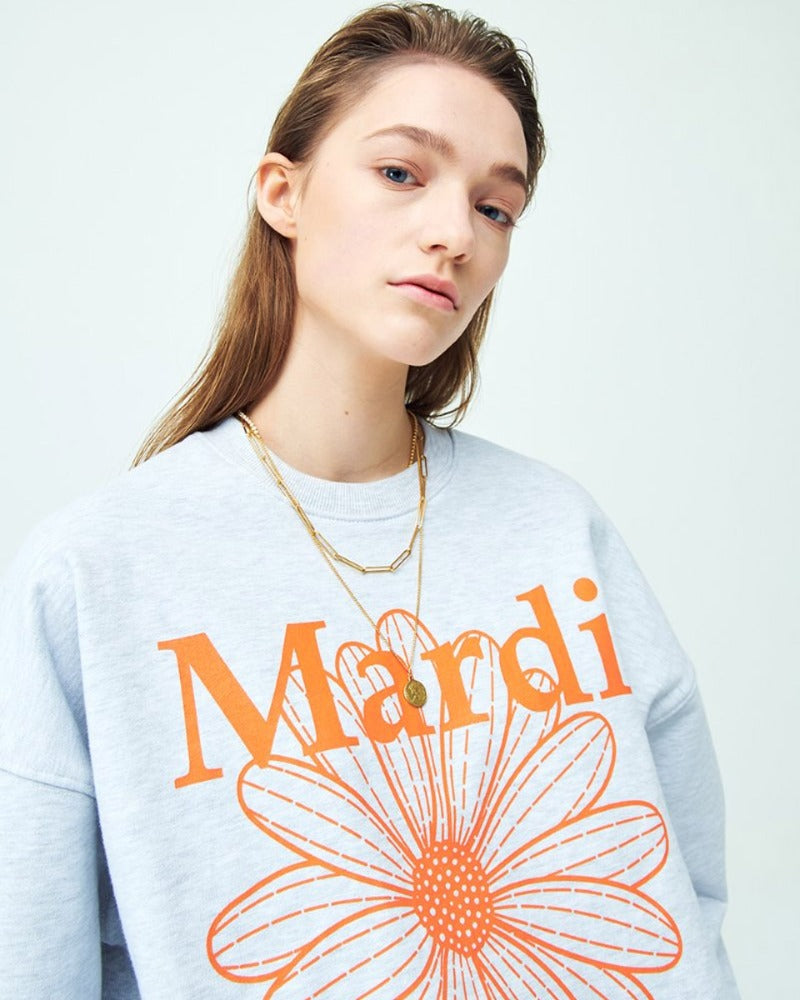 Sweatshirt Flowermardi - Heather Orange