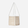 Rattan Shoulder Tote White